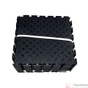 Модульная плитка ПВХ 250х250 5мм  цвет черный - фото 3