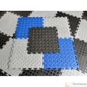 Модульная плитка ПВХ 250х250 5мм  цвет черный - фото 6