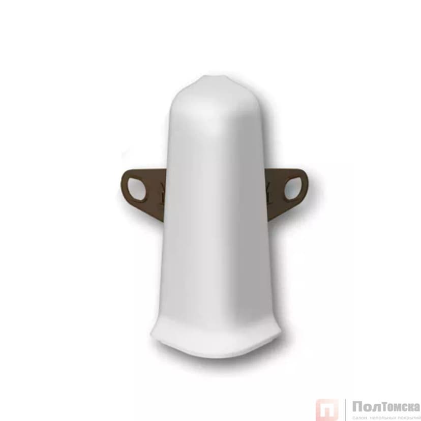 Угол наружный (внешний) с крепежом 85мм "Деконика" (2шт. во флоупак), 002 Светло-серый