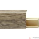 QUADRO №538 Плинтус со съемной панелью Дуб Эльбрус, 55 мм, 2,2 м. (40шт/уп.) - фото 1