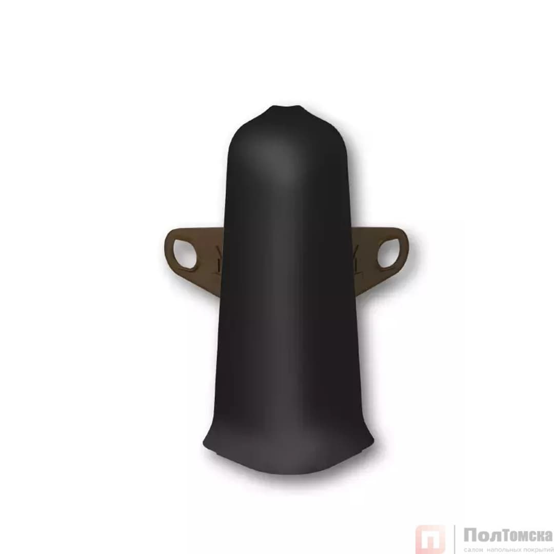 Угол наружный (внешний) с крепежом 85мм "Деконика" (2шт. во флоупак), 007 Черный