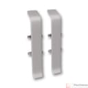 Соединитель для плинтуса 85мм "Деконика" (2шт. во флоупак), 036 Платиново-серый - фото 1