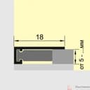 Микроплинтус 18мм 2,4м ясень серый, шт - фото 3