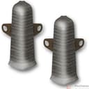 Угол наружный (внешний) с крепежом 85мм "Деконика" (2шт. во флоупак), 352 Каштан серый - фото 1