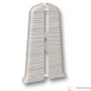 Торцевые (пара) для плинтуса 85мм "Деконика" (1 пара во флоупак), 253 Ясень серый - фото 1