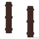 Соединитель для плинтуса 85мм "Деконика" (2шт. во флоупак), 301 Венге - фото 1