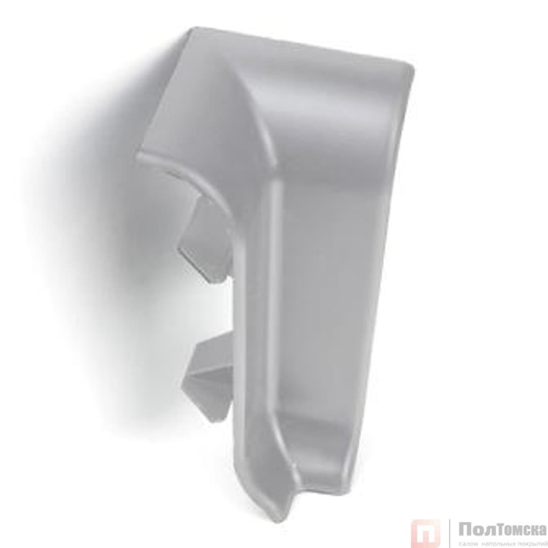 Угол внутренний из ПВХ, 60мм Серебро