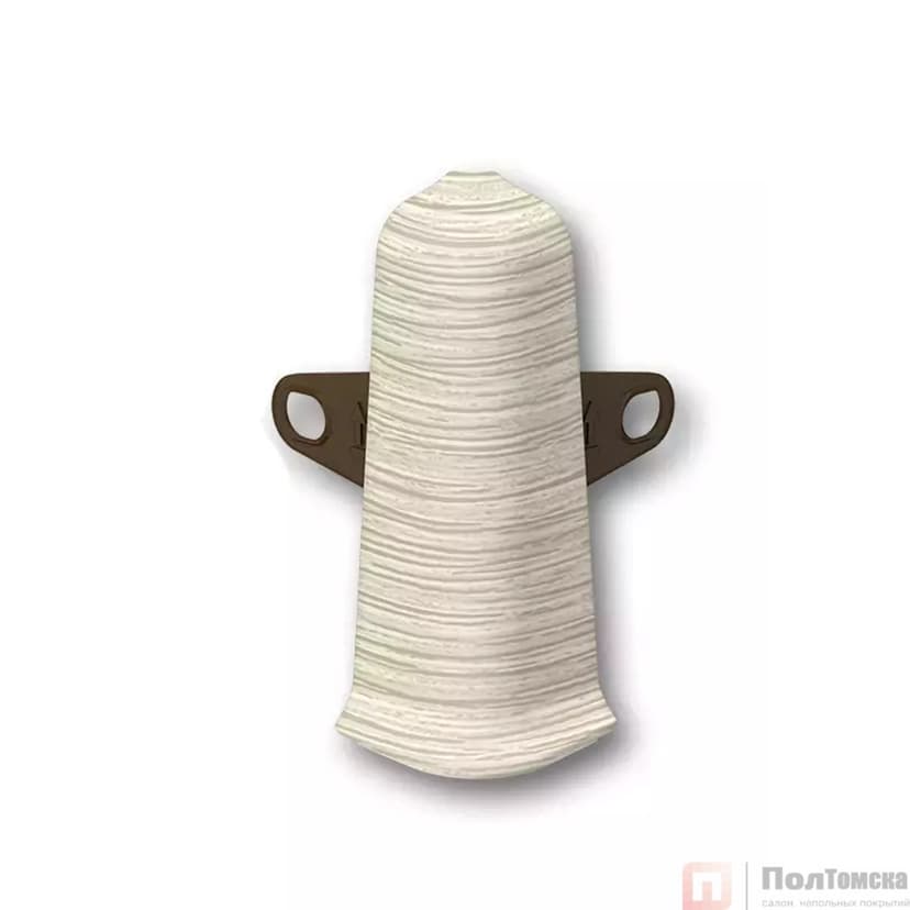 Угол наружный (внешний) с крепежом 85мм "Деконика" (2шт. во флоупак), 418 Дуб жемчужный