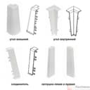 Плинтус Cezar Hi-Line Prestige 201 серебро - фото 3