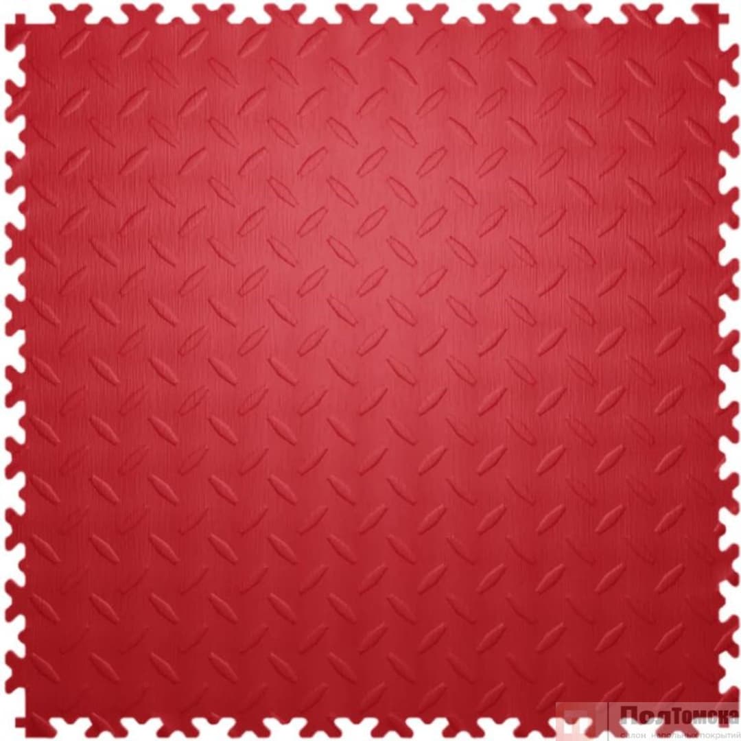 Модульная плитка ПВХ 250х250 5мм  цвет красный