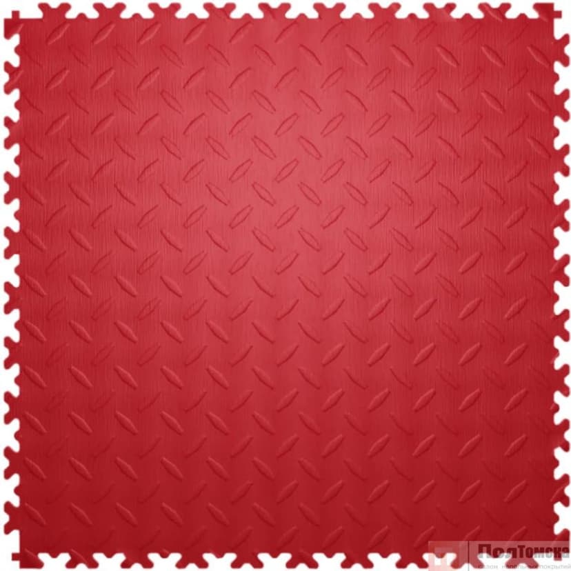 Модульная плитка ПВХ 250х250 5мм  цвет красный