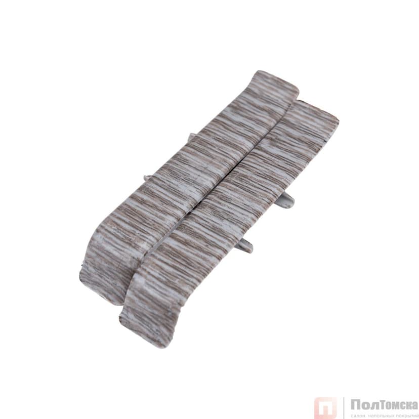 Соединитель для плинтуса 85мм "Деконика" (2шт. во флоупак), 210 Дуб пепельный