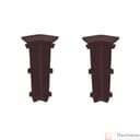 Угол внутренний для плинтуса 85мм "Деконика" (2шт. во флоупак), 351 Каштан - фото 1