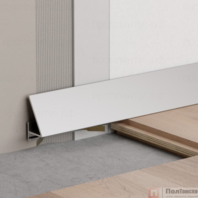 Микроплинтус угловой 16-25мм 2,4м белый матовый, шт