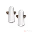 Угол наружный (внешний) с крепежом 70мм "Деконика" (2шт. во флоупак), 001-G Белый глянцевый - фото 2