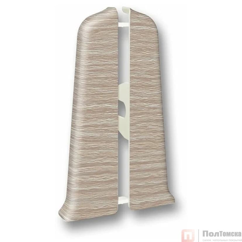 Торцевые (пара) для плинтуса 85мм "Деконика" (1 пара во флоупак), 361 Акация