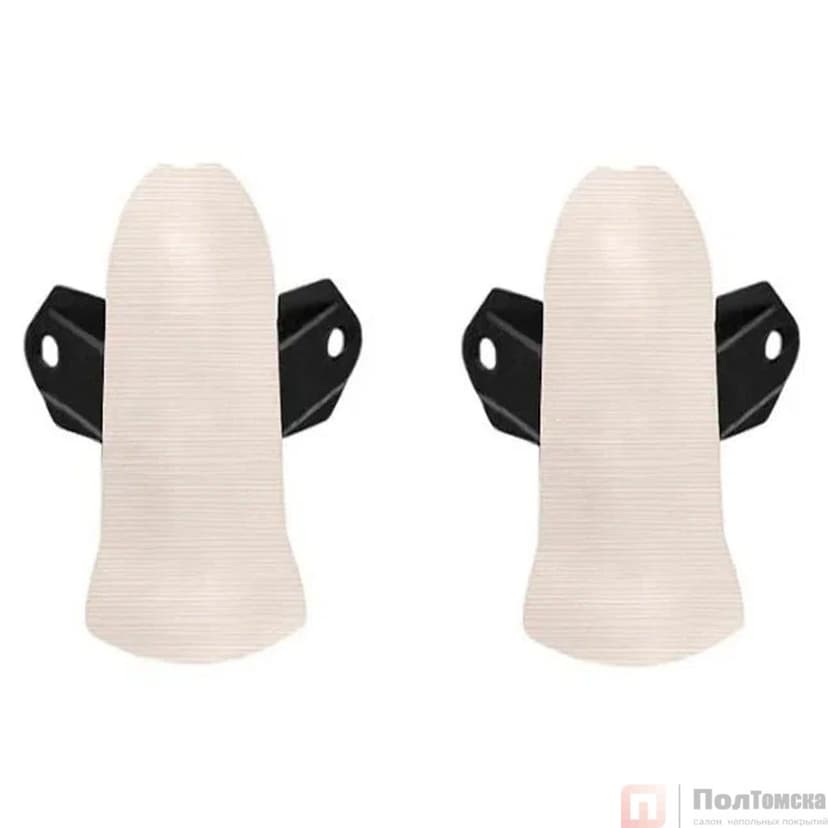 Угол наружный (внешний) с крепежом 85мм "Деконика" (2шт. во флоупак), 266 Клен светлый