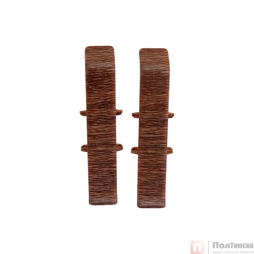 Соединитель для плинтуса 85мм "Деконика" (2шт. во флоупак), 291 Орех