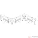 плинтус ПВХ Cezar для ковролина  103 бежевый  (20), шт. - фото 2