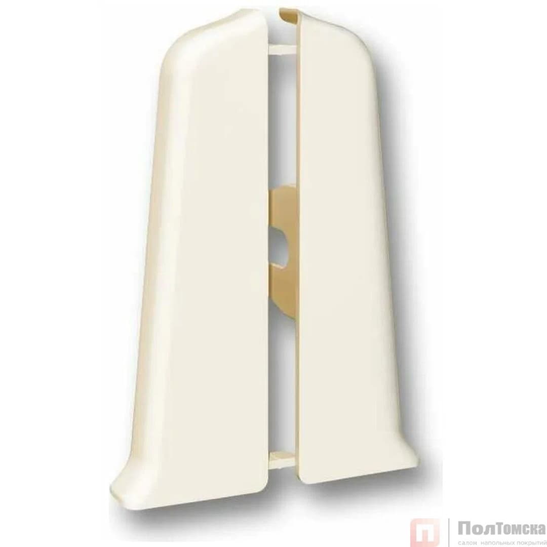 Торцевые (пара) для плинтуса 85мм "Деконика" (1 пара во флоупак), 034 Светлая слоновая кость