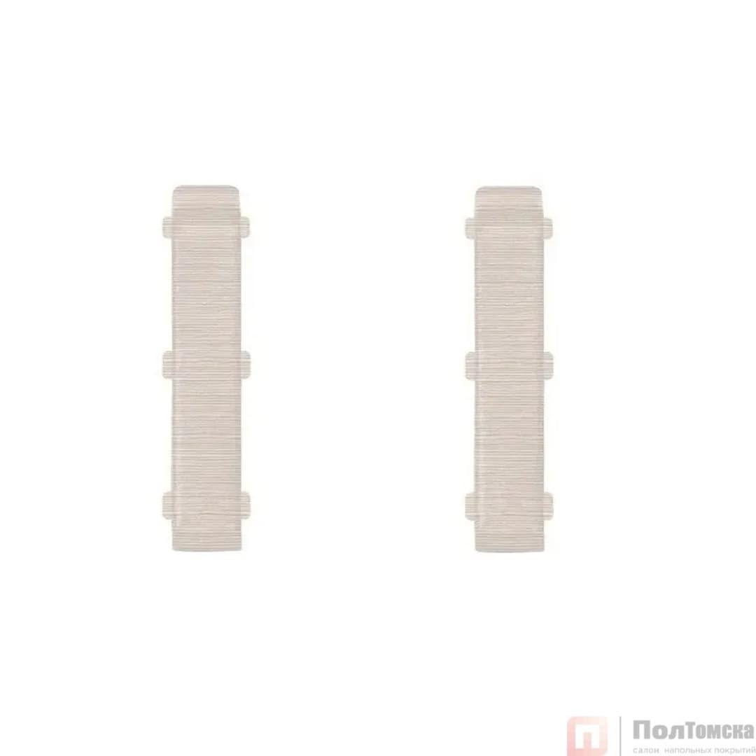 Соединитель для плинтуса 85мм "Деконика" (2шт. во флоупак), 266 Клен светлый