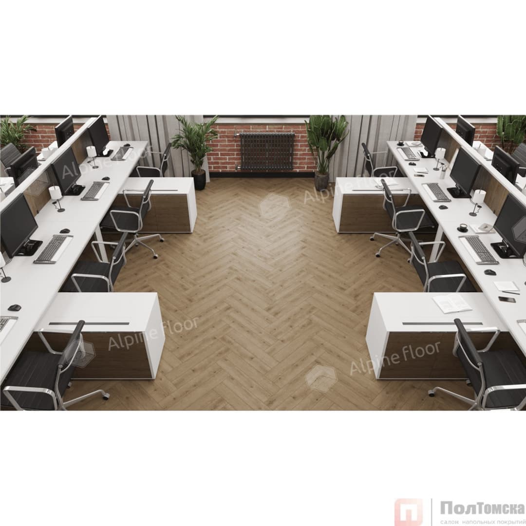 Ламинат Alpine Floor Original Herringbone 12 Pro Дуб Прованс LF106-07