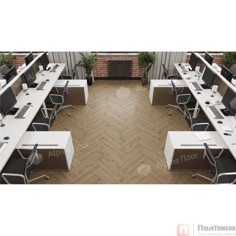 Ламинат Alpine Floor Original Herringbone 12 Pro Дуб Прованс LF106-07