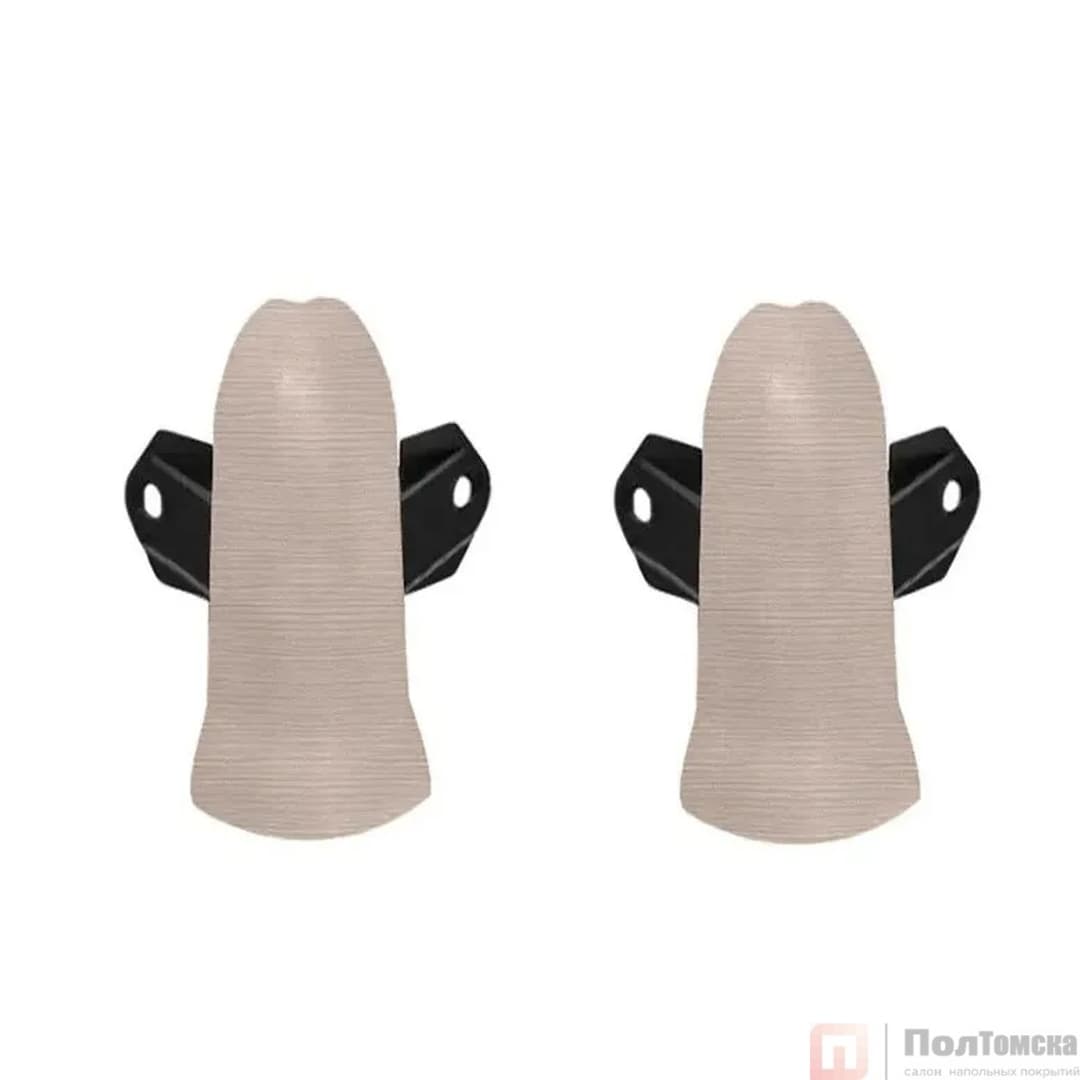 Угол наружный (внешний) с крепежом 85мм "Деконика" (2шт. во флоупак), 361 Акация