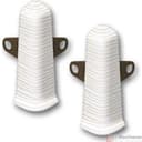 Угол наружный (внешний) с крепежом 85мм "Деконика" (2шт. во флоупак), 255 Ясень бьянко - фото 1