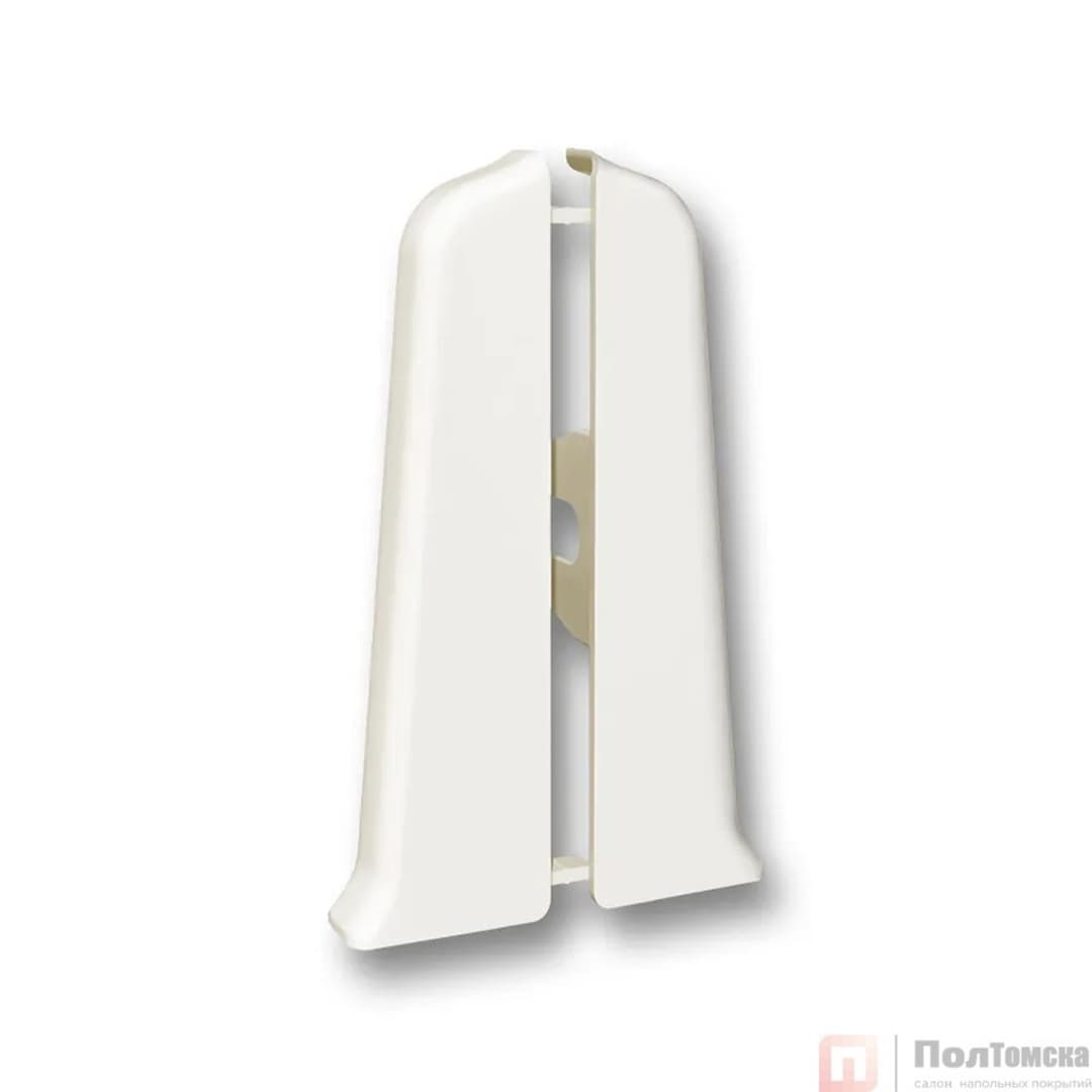 Торцевые (пара) для плинтуса 85мм "Деконика" (1 пара во флоупак), 033 Кремово-белый