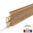 Плинтус напольный с кабель-каналами 85мм 2,2м Деконика, 221 Дуб янтарный - фото 1