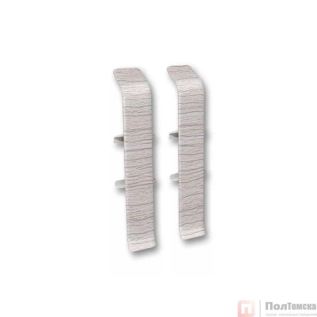 Соединитель для плинтуса 85мм "Деконика" (2шт. во флоупак), 253 Ясень серый