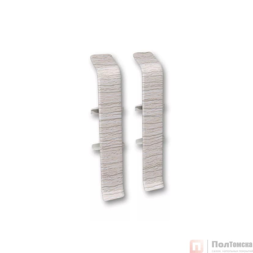 Соединитель для плинтуса 85мм "Деконика" (2шт. во флоупак), 253 Ясень серый