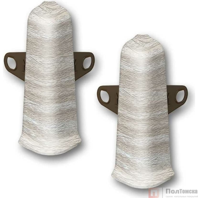 Угол наружный (внешний) с крепежом 85мм "Деконика" (2шт. во флоупак), 294 Орех антик