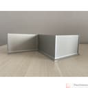 Плинтус алюминиевый 60 мм 2,5м анод.сер. мат, шт - фото 1