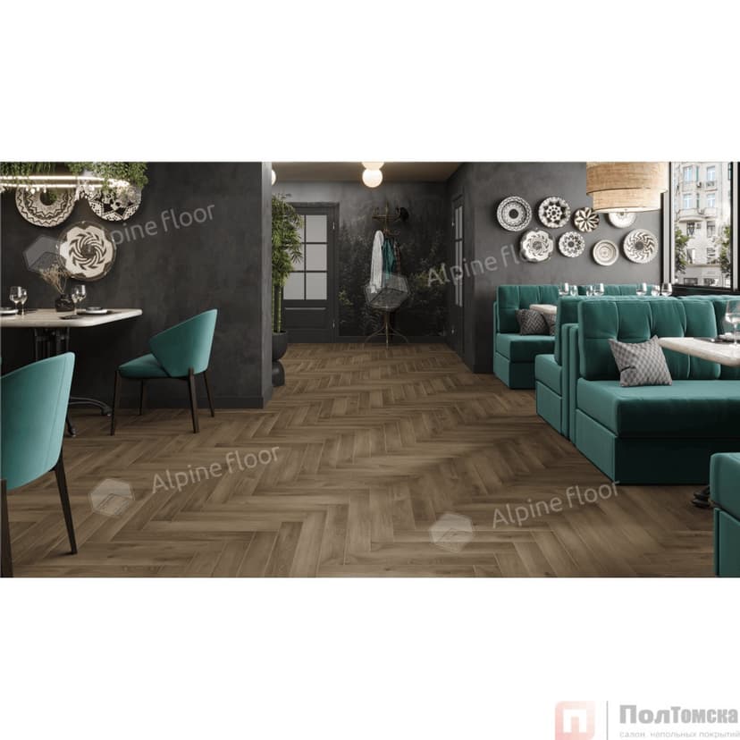Ламинат Alpine Floor Original  Herringbone 8 Pro Дуб Анжу LF102-11