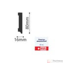 Плинтус Деревянный 80*16*2400 мм Дуб Грей, шт - фото 4