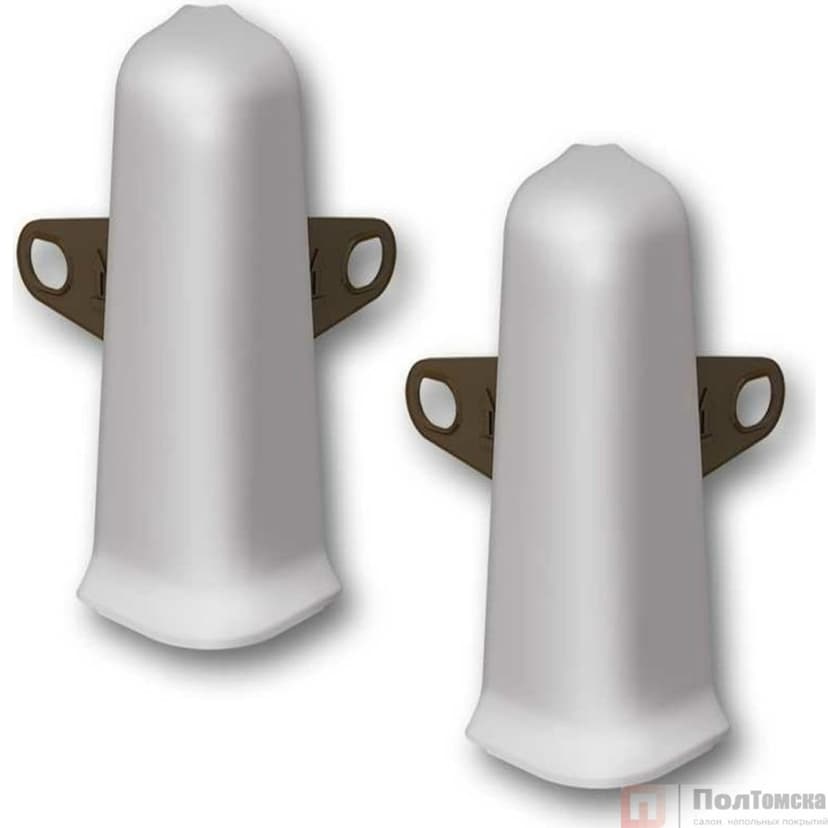 Угол наружный (внешний) с крепежом 85мм "Деконика" (2шт. во флоупак), 036 Платиново-серый