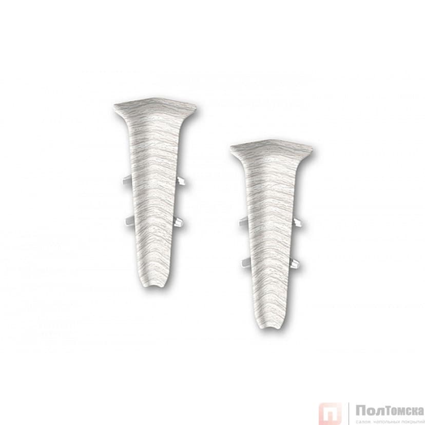 Угол внутренний для плинтуса 85мм "Деконика" (2шт. во флоупак), 265 Клен патина