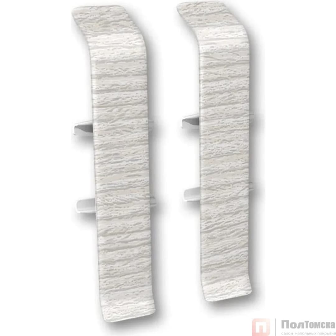 Соединитель для плинтуса 85мм "Деконика" (2шт. во флоупак), 265 Клен патина