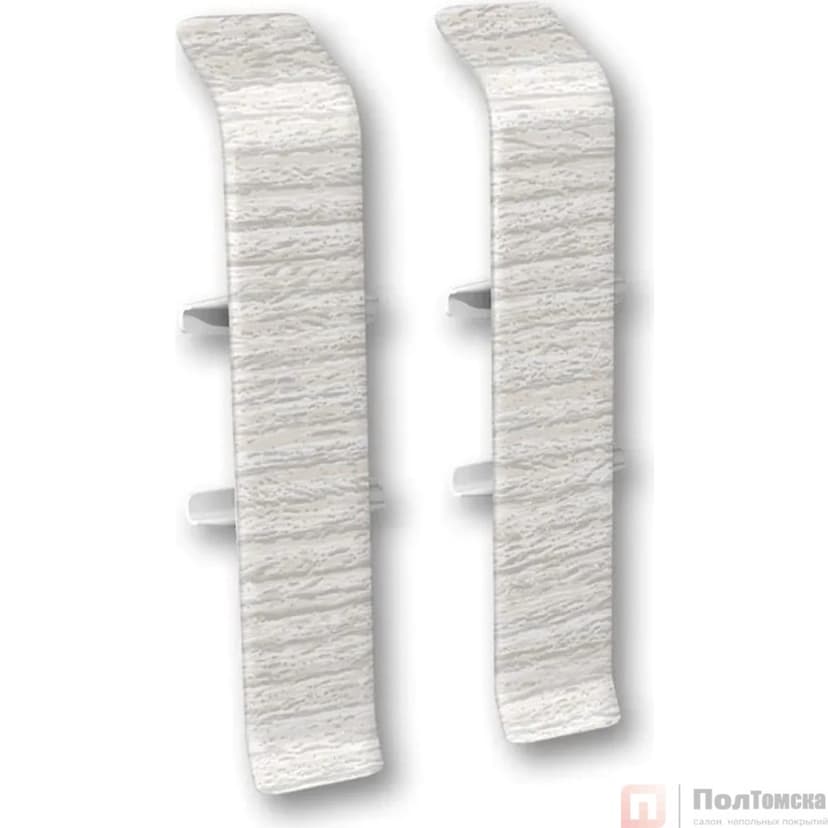 Соединитель для плинтуса 85мм "Деконика" (2шт. во флоупак), 265 Клен патина