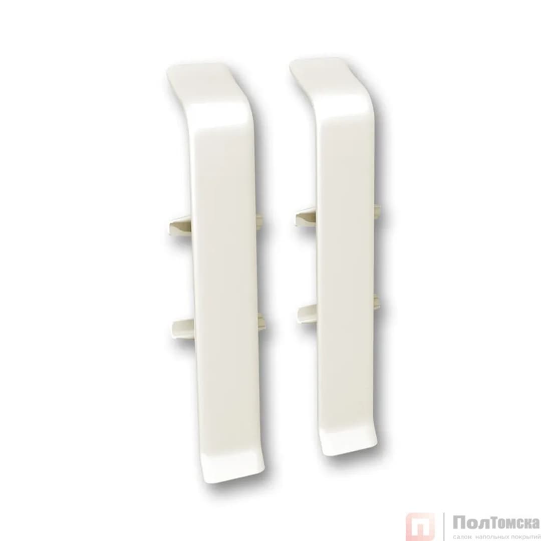 Соединитель для плинтуса 85мм "Деконика" (2шт. во флоупак), 033 Кремово-белый