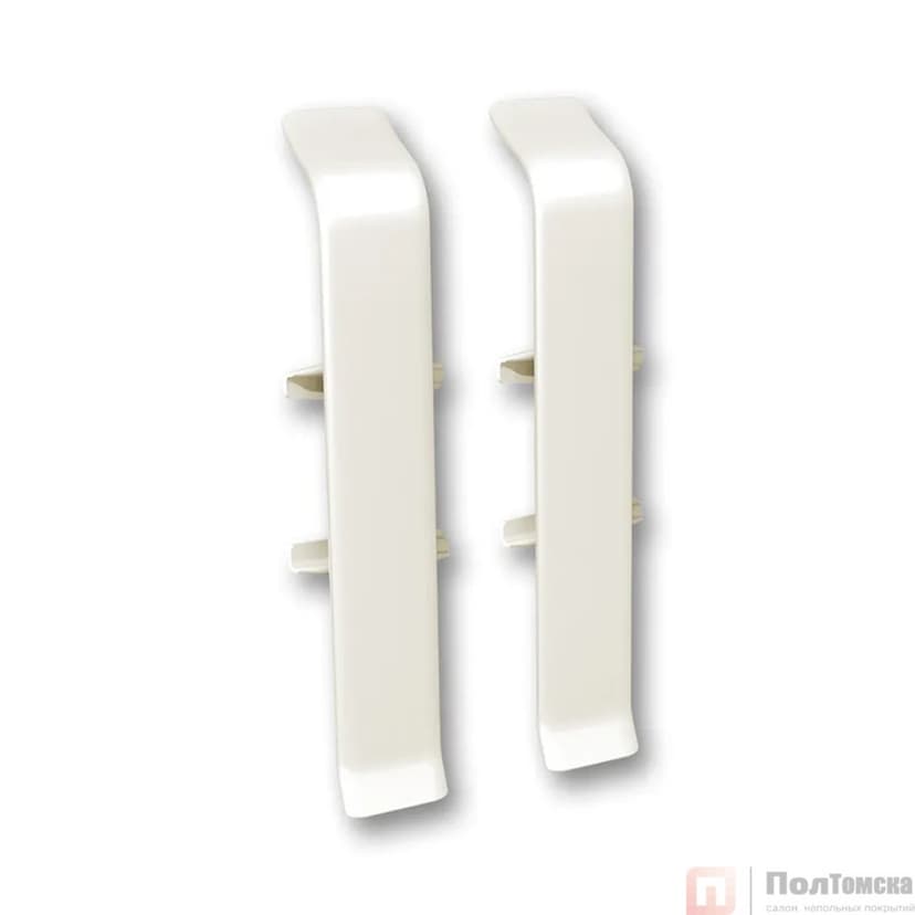Соединитель для плинтуса 85мм "Деконика" (2шт. во флоупак), 033 Кремово-белый