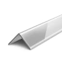 Угол 15х15мм 2,7м "Деконика", Светло-серый глянцевый, шт - фото 1