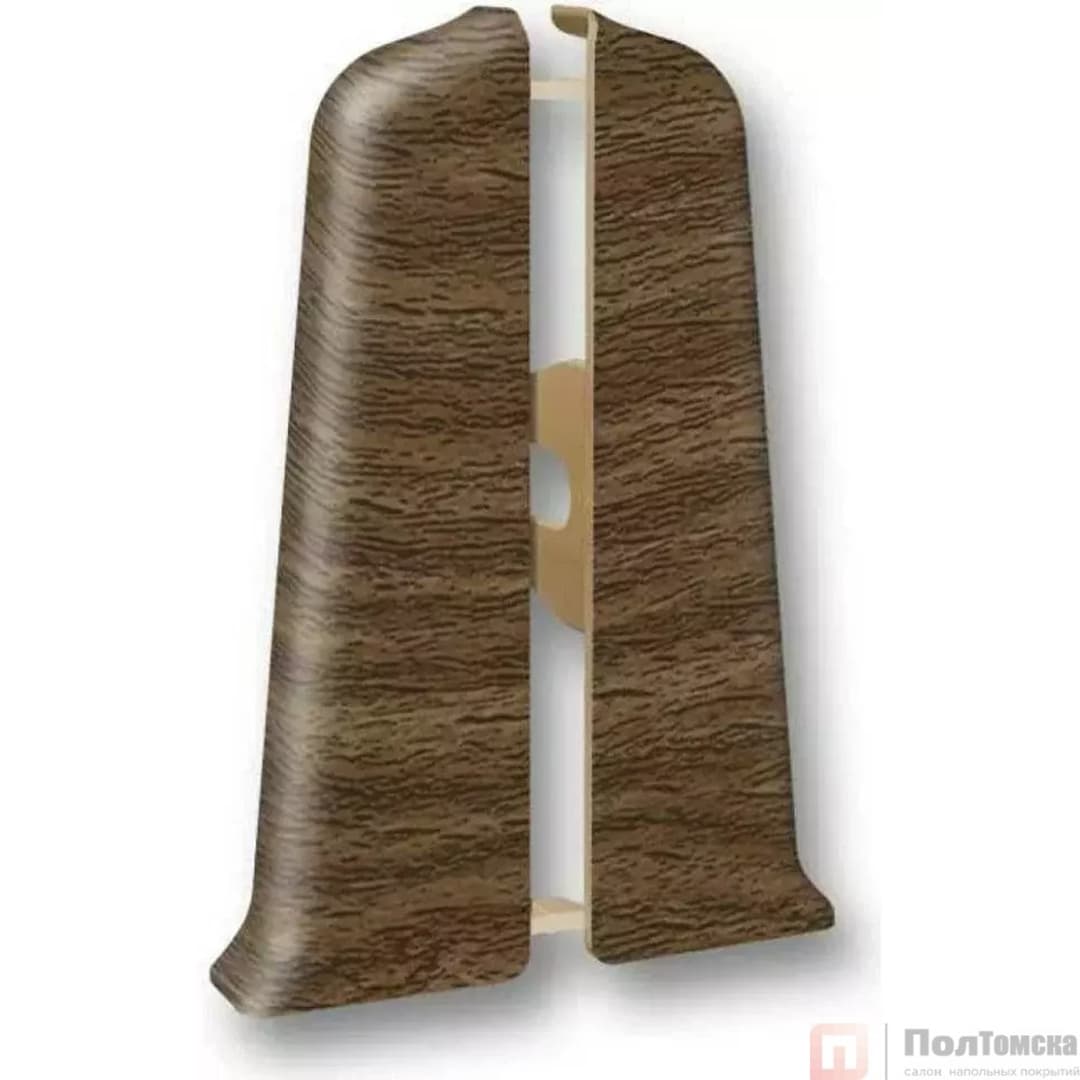 Торцевые (пара) для плинтуса 85мм "Деконика" (1 пара во флоупак), 291 Орех