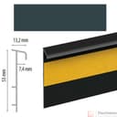 плинтус ПВХ Cezar для ковролина  123 графит (20), шт. - фото 1