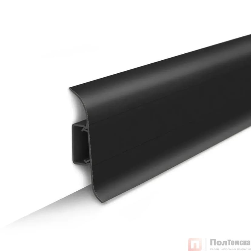 Плинтус Черный Классик 55мм 2,2 м, 