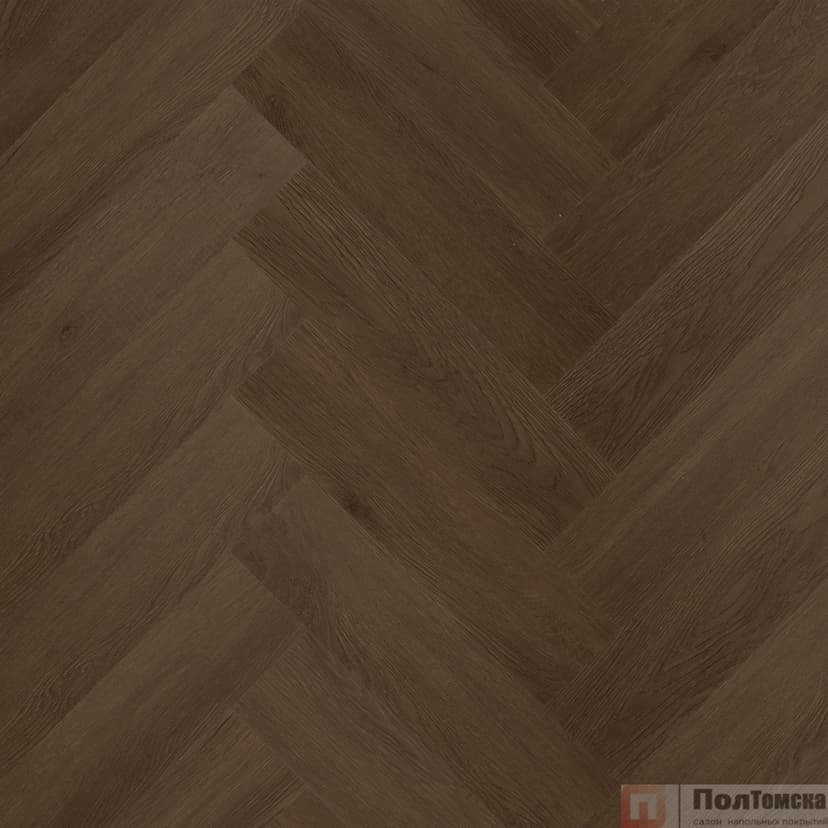 Кварцевый ламинат Fargo Herringbone 44-7009-24 Дуб Шварцвальд