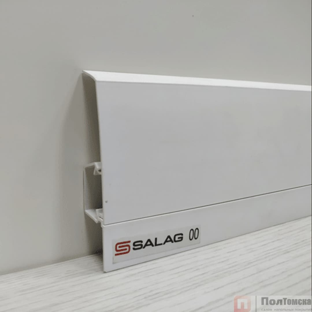 Плинтус ПВХ Salag NG80 (00) белый