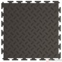 Модульная плитка ПВХ 250х250 5мм  цвет черный - фото 1